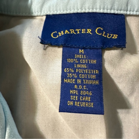 Charter Club women's size medium tan trench coat - Picture 4 of 4